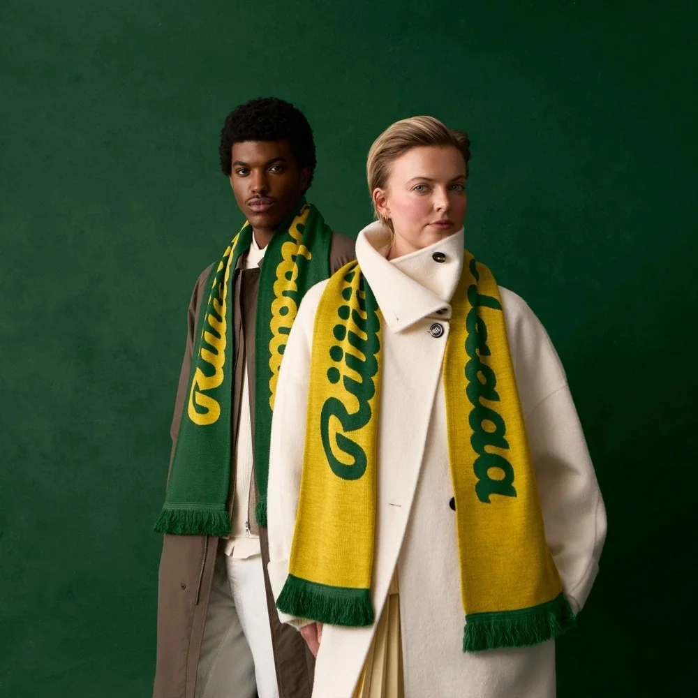 Ricola Scented Scarf Peppermint Green w Yellow Lettering '25 Limited Edition New